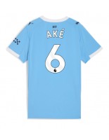 Manchester City Nathan Ake #6 Domácí Dres pro Dámské 2025-26 Krátký Rukáv